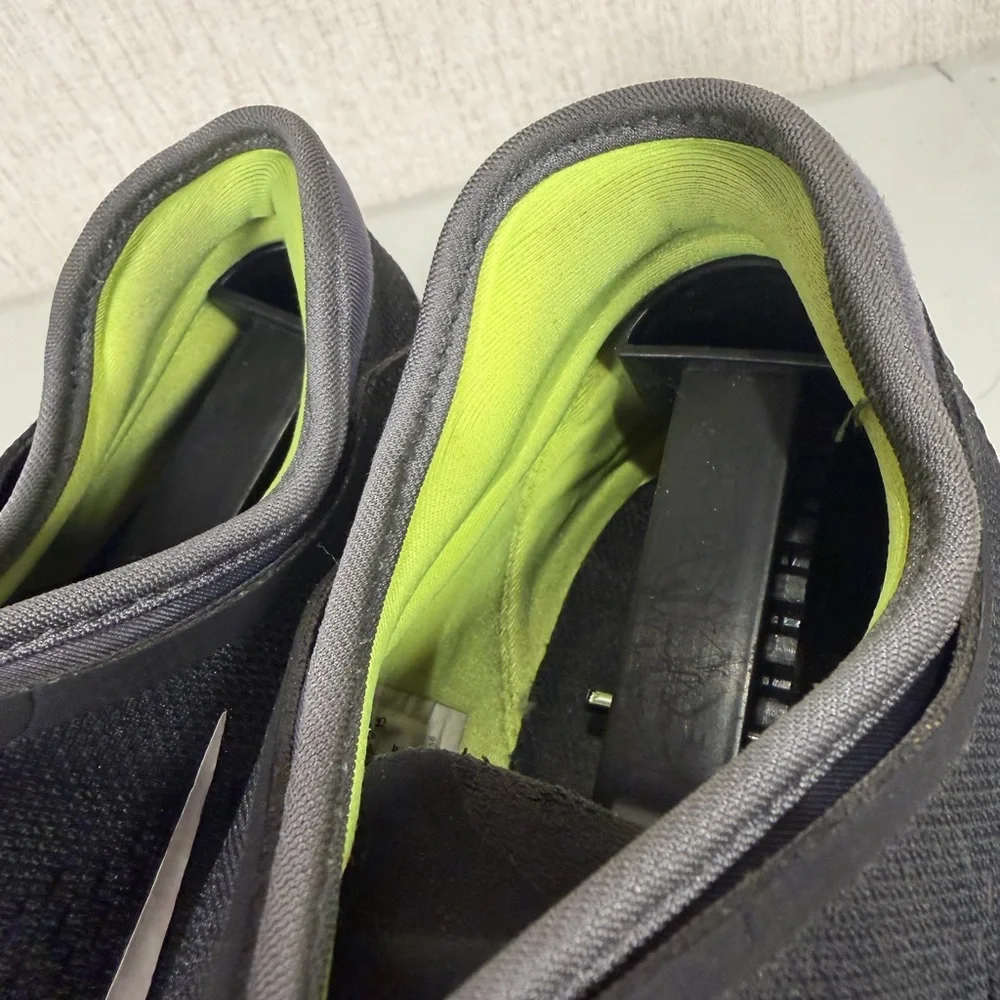 Nike Men’s Black Athletic Shoes with‎ White Swoosh and Lime Lining